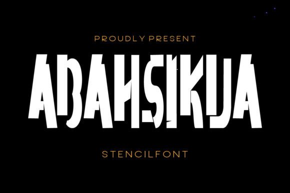 Abahsikua: The Stencil Font That Commands Attention
