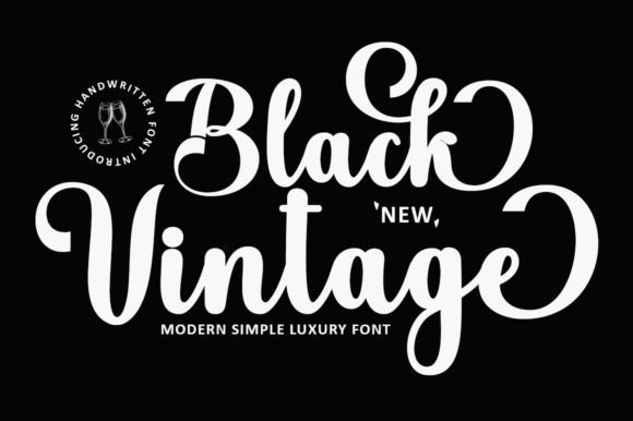 Black Vintage Script: The Elegant Script Font for Modern Designers