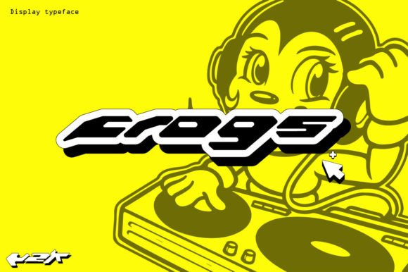 Embrace Y2K Futurism with Frogs Font