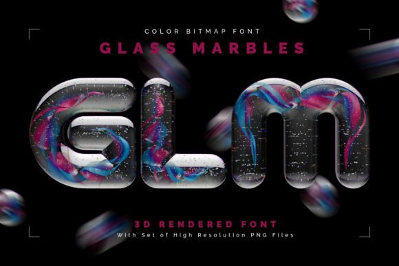 Glass Marbles: A Modern Typeface with a 3D Shine