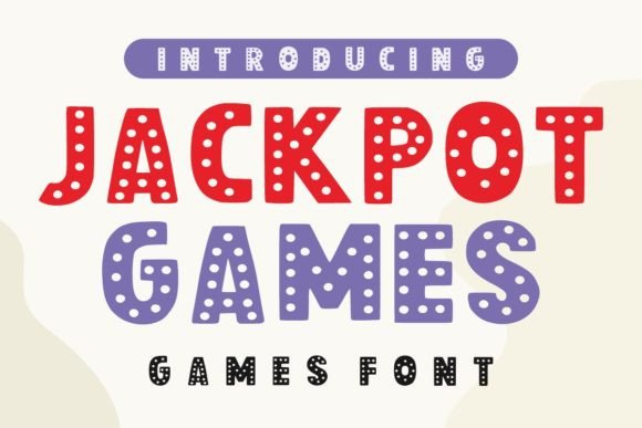 Jackpot Games: A Creative Display Font for Playful Branding