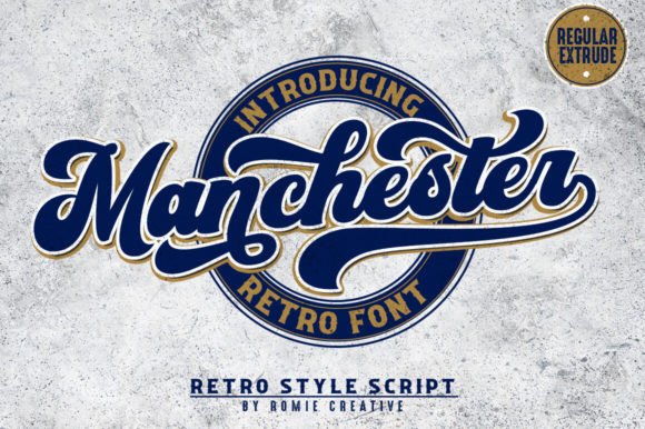 Manchester: A Retro Typeface with Bold 70s and 80s Charm
