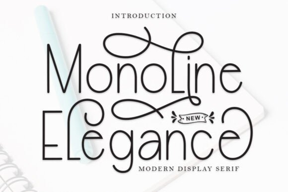 Monoline Elegance: The Go-To Font for Every Creative Project
