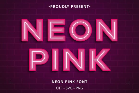 Neon Pink: Capturing the Glow of Urban Typography