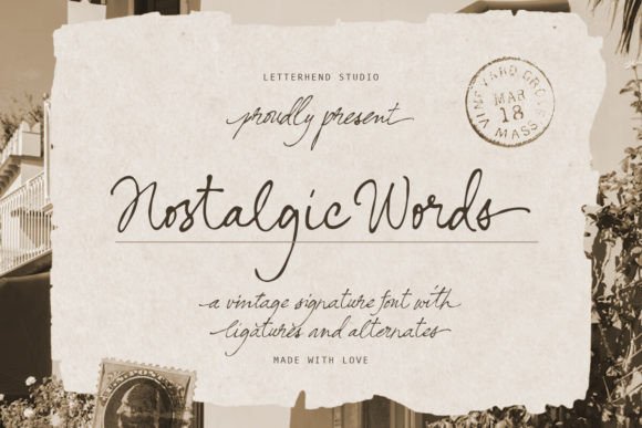Nostalgic Words: The Vintage Script for Authentic Branding