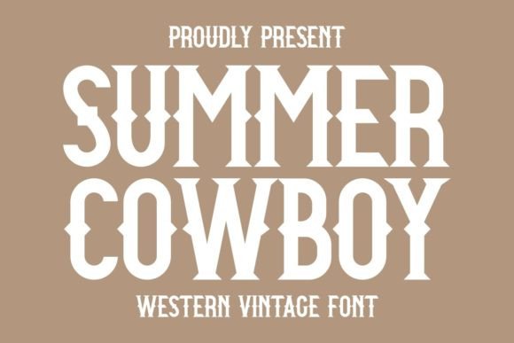 Summer Cowboy: The Bold Western Font for Rustic Design
