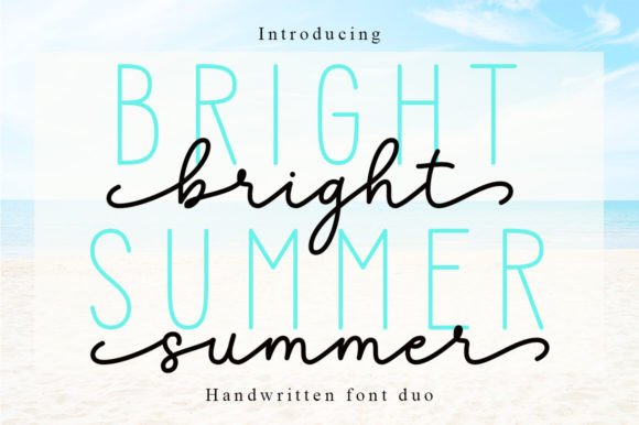 Unveiling the Bright Summer Duo: A Designer's Guide to This Creative Font